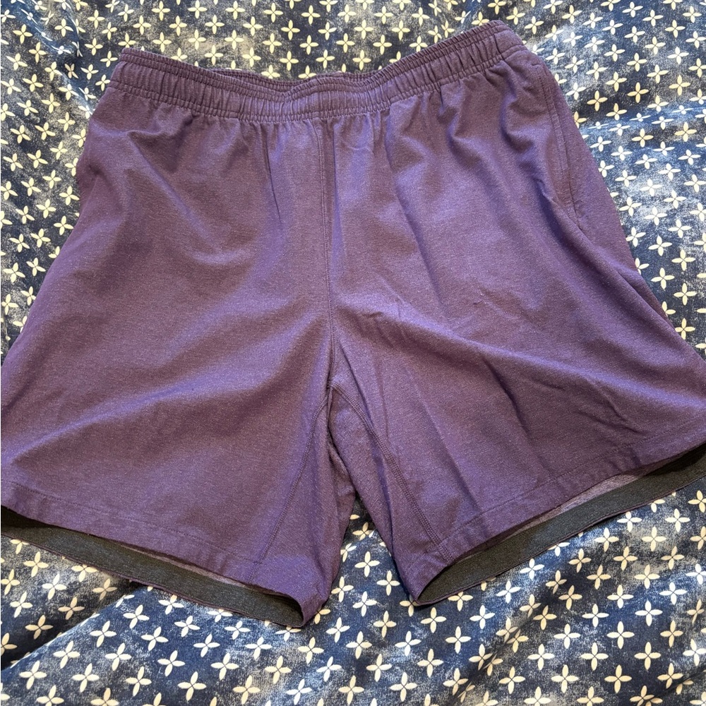 RHONE Purple Athletic Shorts